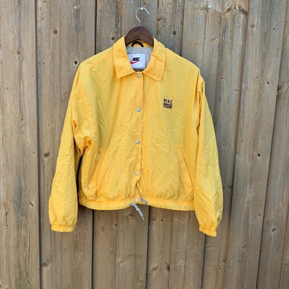 Vintage 90s Nike Jacket Yellow Large - Picture 3 of 7